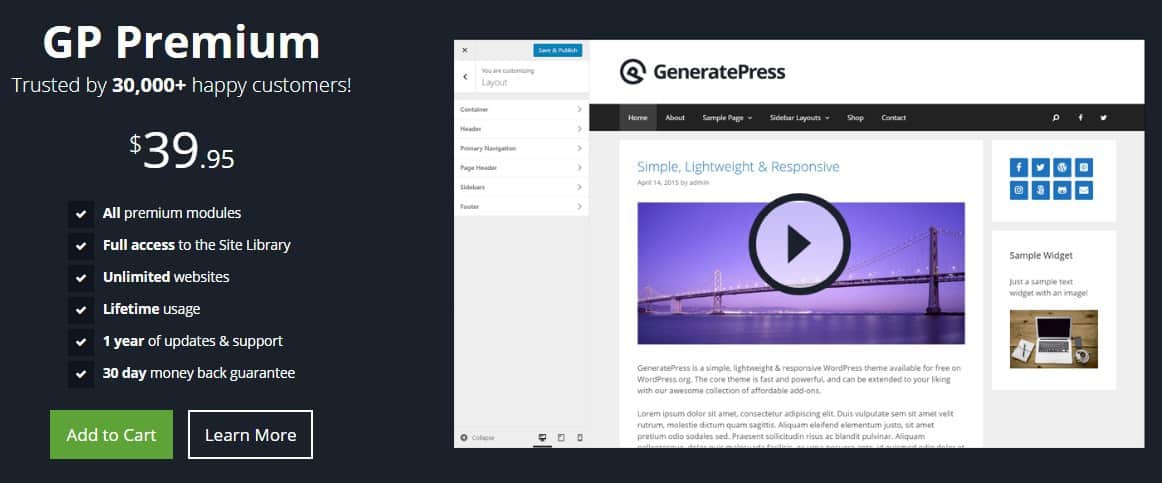 alternative to vi themes is generatepress premium theme