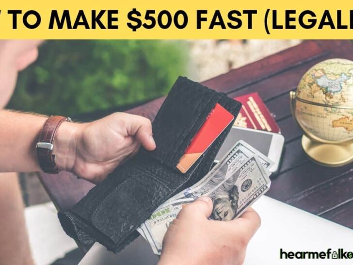 how to make 500 dollars fast