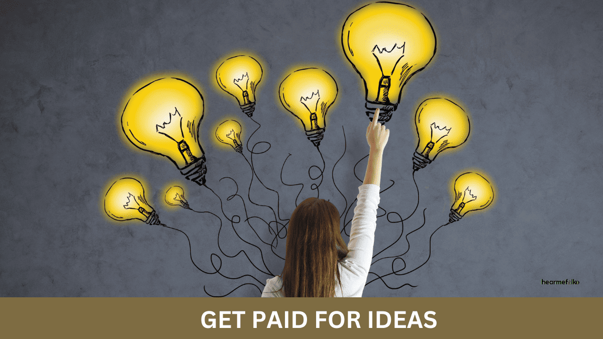 get paid for ideas online