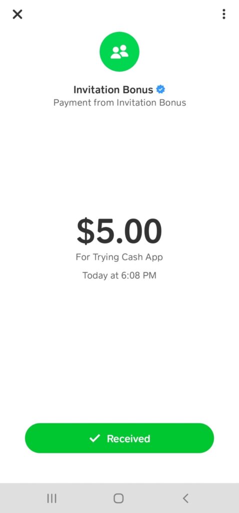 Cash App $5 Invitation Bonus