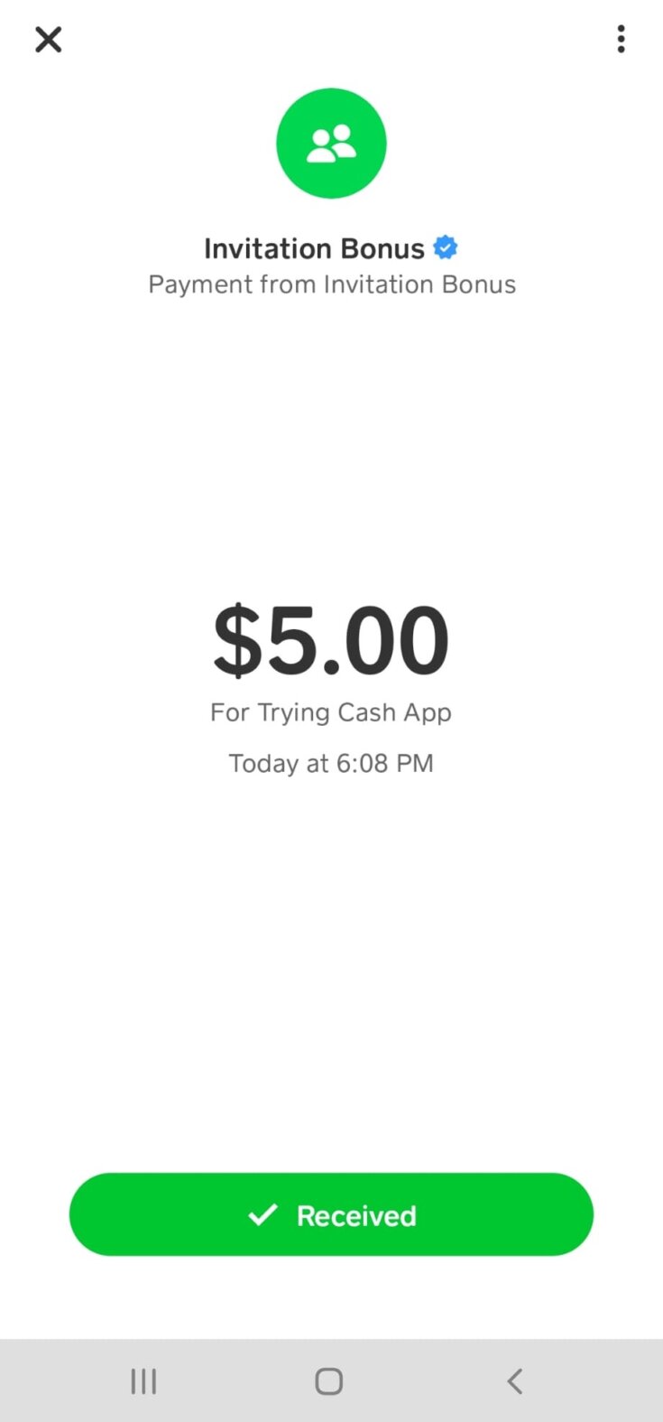 Cash App $5 Invitation Bonus