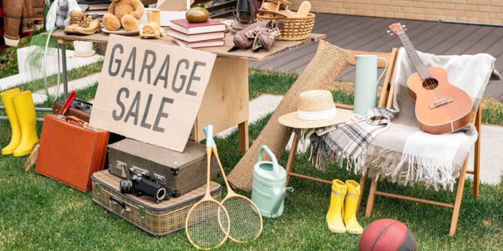 garage sale for things you can sell to make money