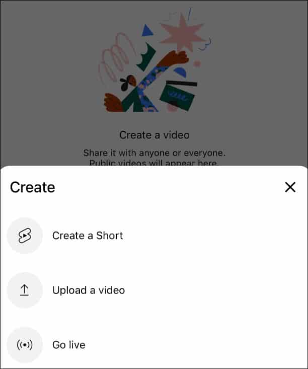 Create your first YouTube Video