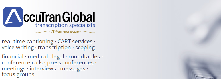 AccuTran Global for online transcription jobs