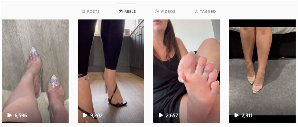 Instagram Reels for Selling Feet Pics