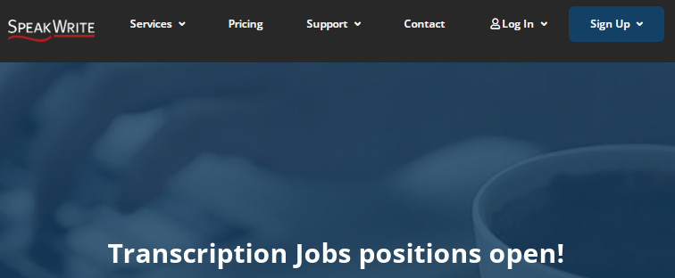 SpeakWrite for online transcription jobs