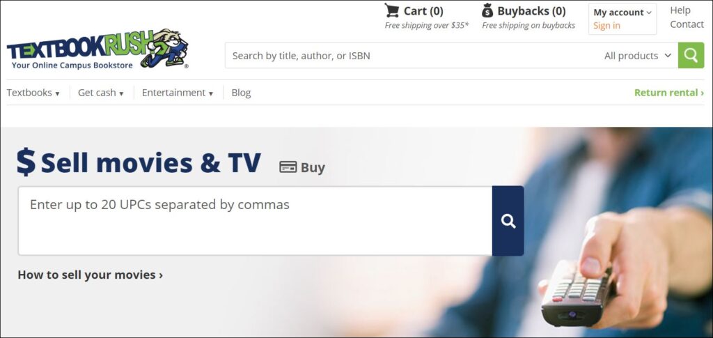 Sell DVDs and Blu-rays on TextBookRush