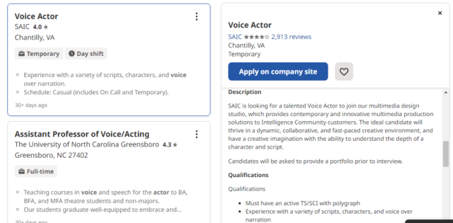 voice over jobs for beginners