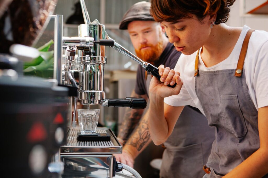 Coffee shop intern and Coffee shop Barista