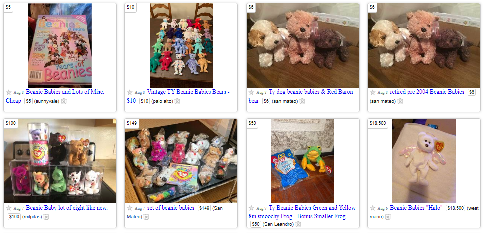 Sell Beanie Babies On Craigslist