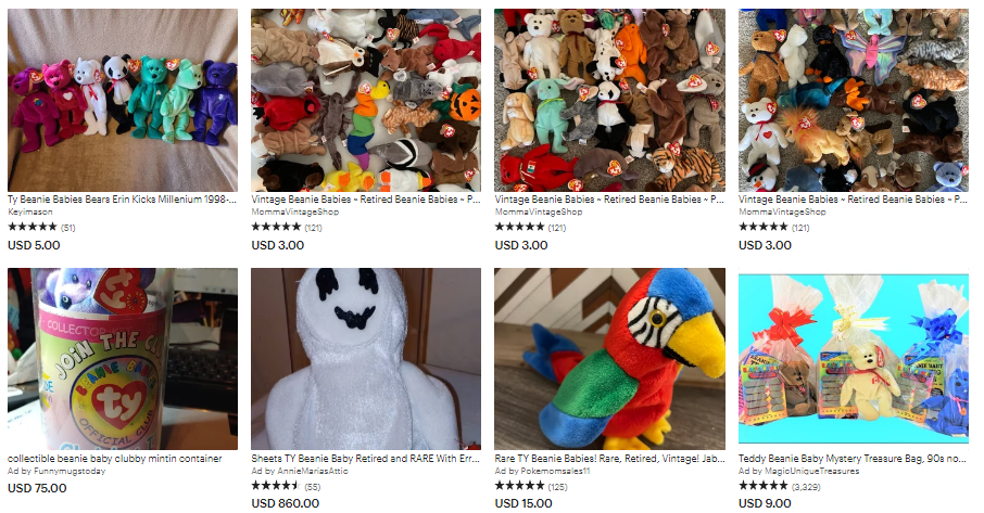 Sell Beanie Babies On Etsy