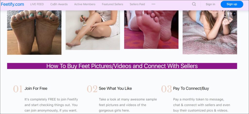 How to Sell Feet Photos On Feetify