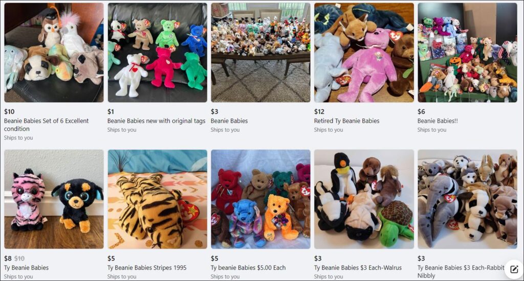 Sell Beanie Babies On Facebook Marketplace