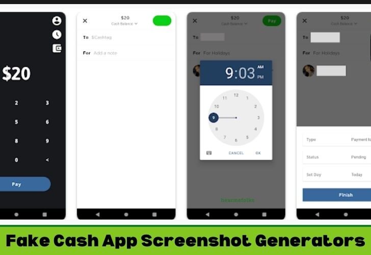 Fake Cash App Screenshot Generators