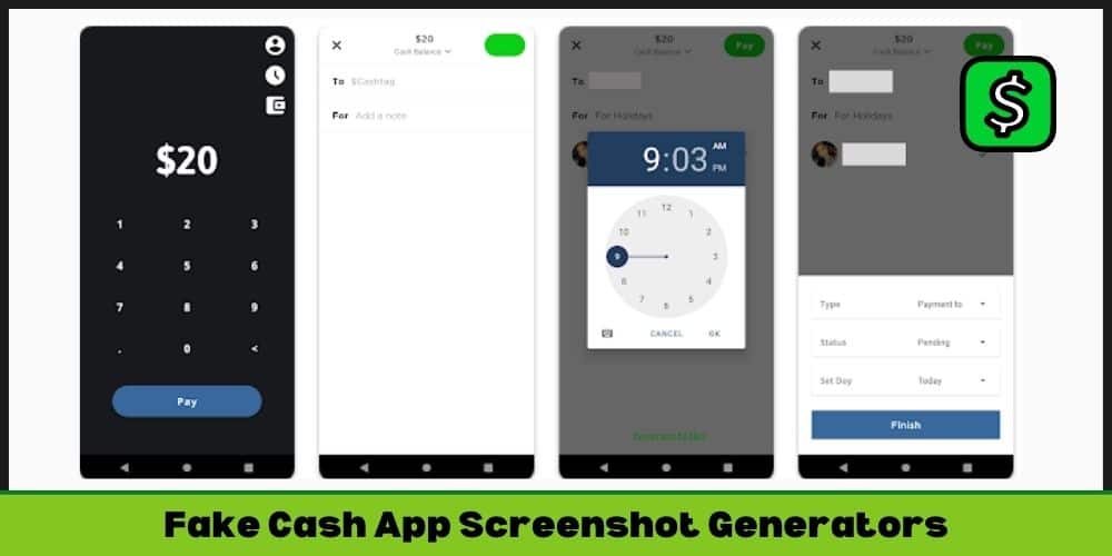 Fake Cash App Screenshot Generators