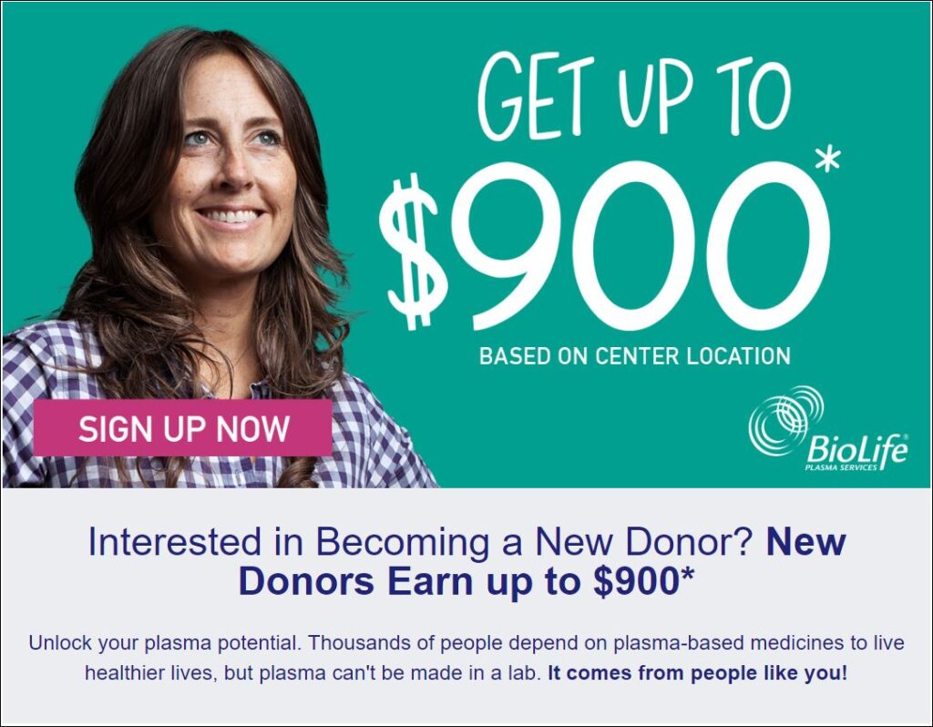 get paid to donate plasma near me