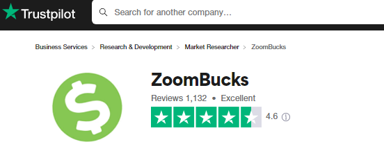 Zoombucks Review and Rating on TrustPilot