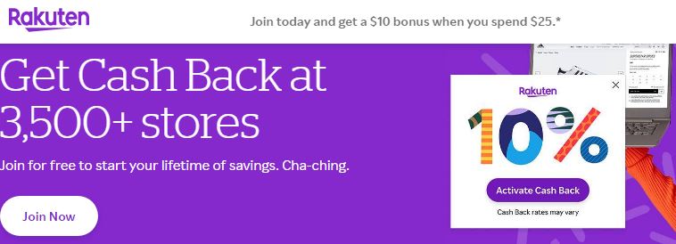 Rakuten - Get $10 Sign Up Bonus Money