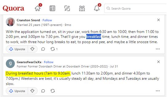 What is the Best Time to Doordash in the Morning?