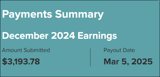 March Ad Income